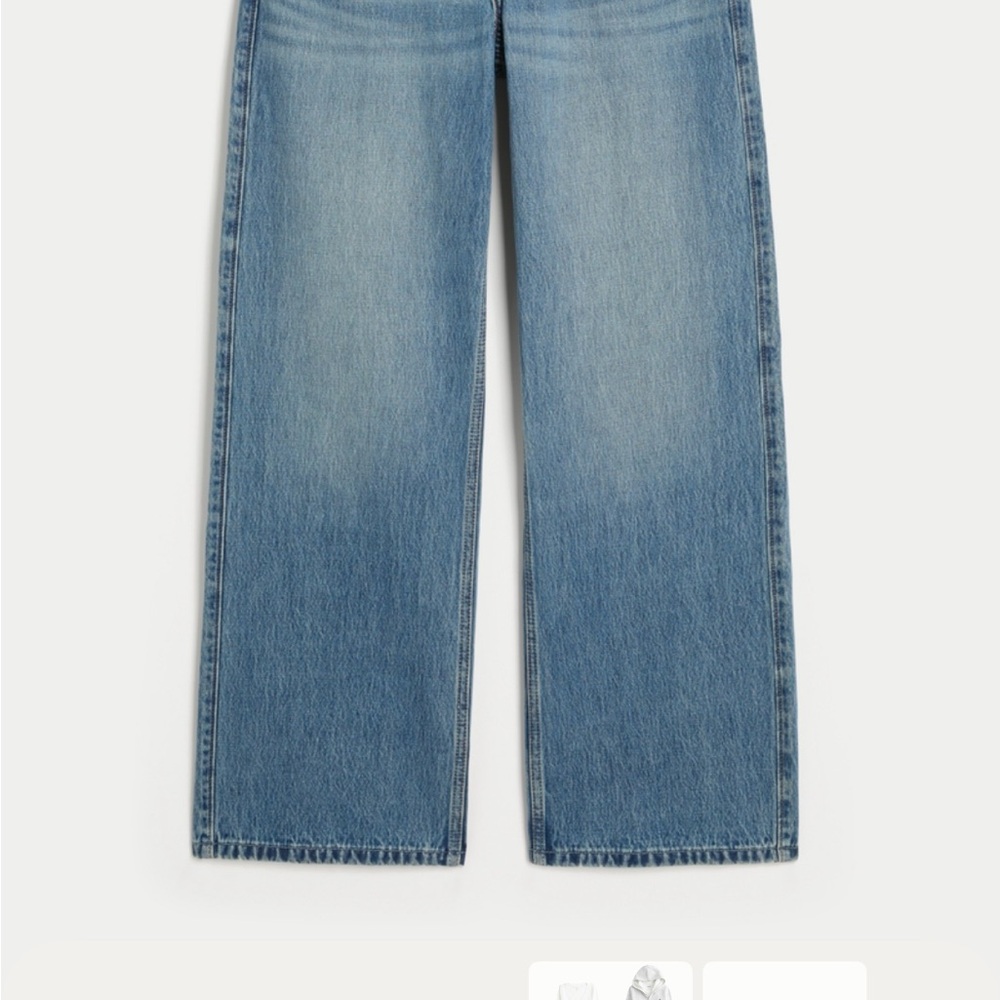 Hollister Women's Blue Flare & Wide Leg Jeans